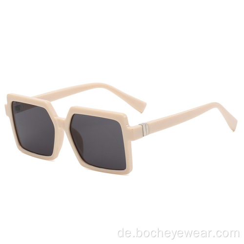 Neue europäische und amerikanische Retro-Sonnenbrille für Männer und Frauen Gelee-Sonnenbrille mit großem Rahmen Street Shooting Sonnenbrille s